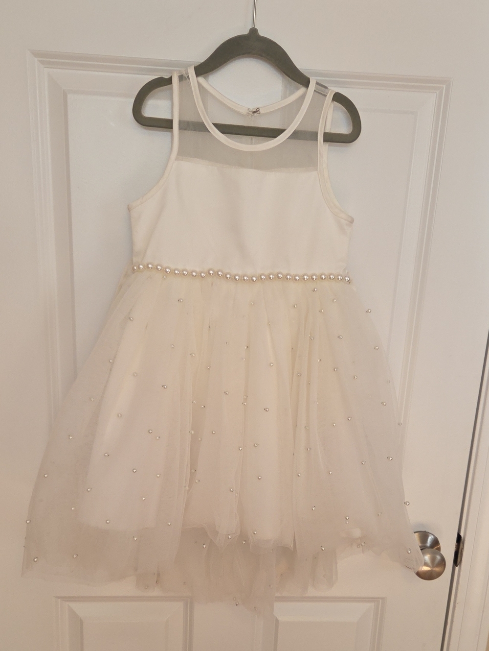 American Princess Ivory Pearl Tulle Dress